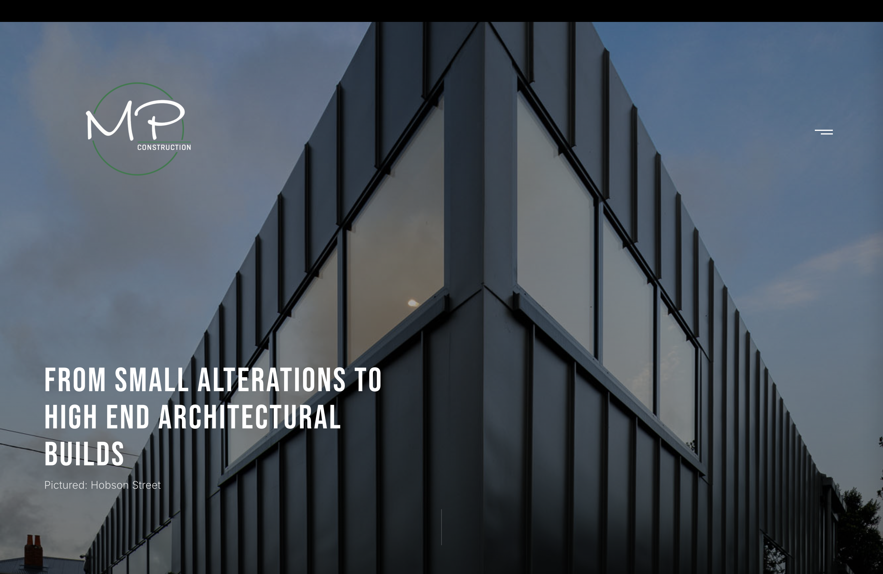 Matthew Palmer Construction Website