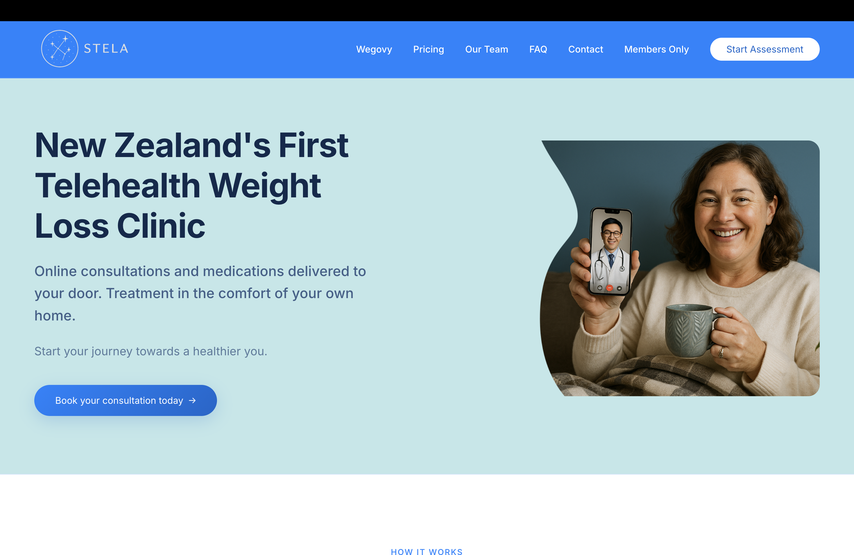 Stela Telehealth Clinic Website